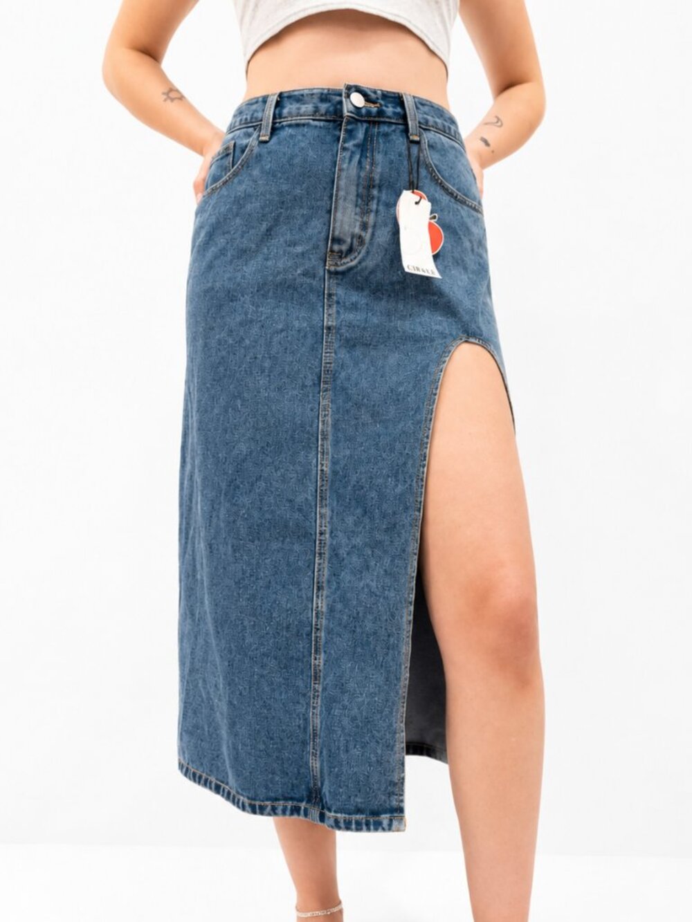 NWT CIDER Denim Skirt